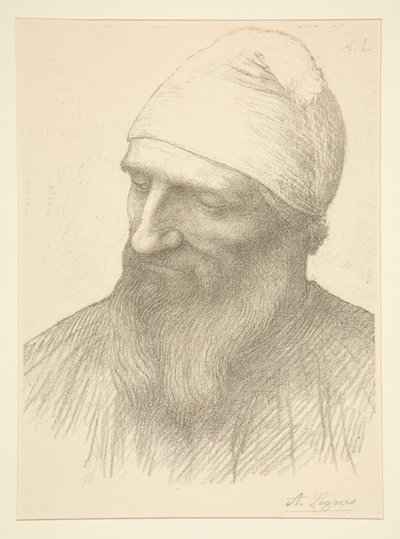 Head of a Man by Alphonse Legros
