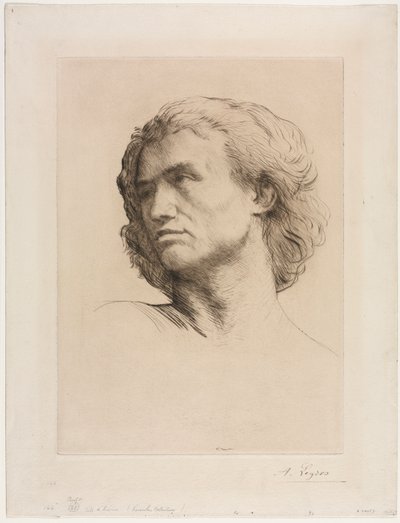 Head of a Man by Alphonse Legros