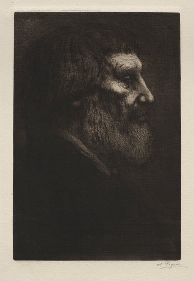 Head of a Man by Alphonse Legros