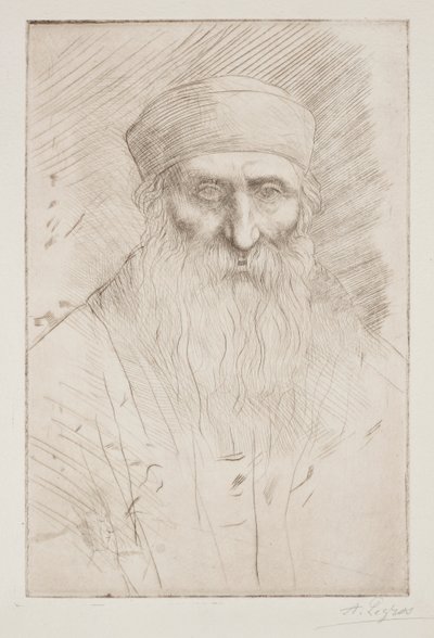 Head of a Man with a Long Beard by Alphonse Legros
