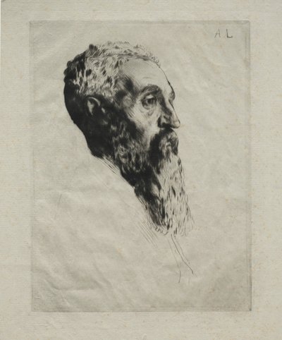 Head of a Model by Alphonse Legros