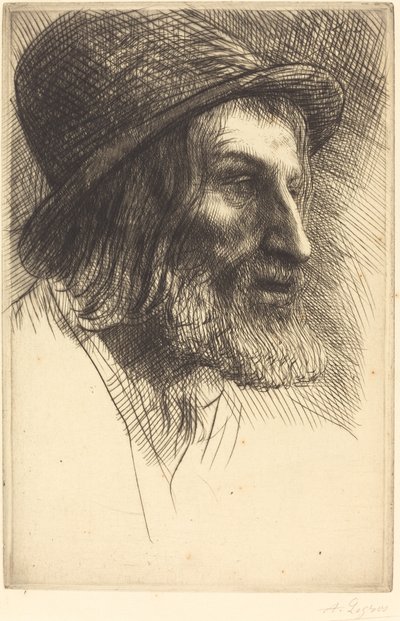 Head of an English Laborer by Alphonse Legros