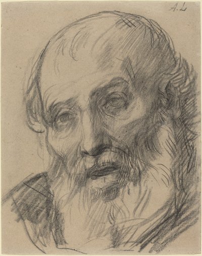 Head of an Old Man by Alphonse Legros