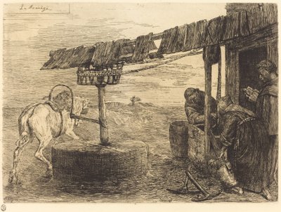 Horse-driven Mill by Alphonse Legros