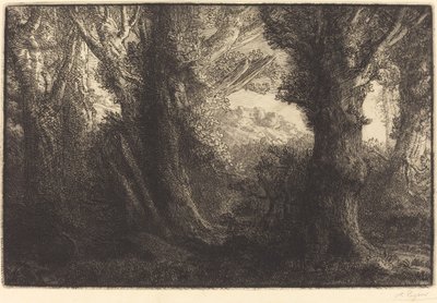 In the Forest of Conteville by Alphonse Legros