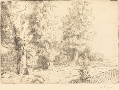 In the Forest of Fontainebleau by Alphonse Legros