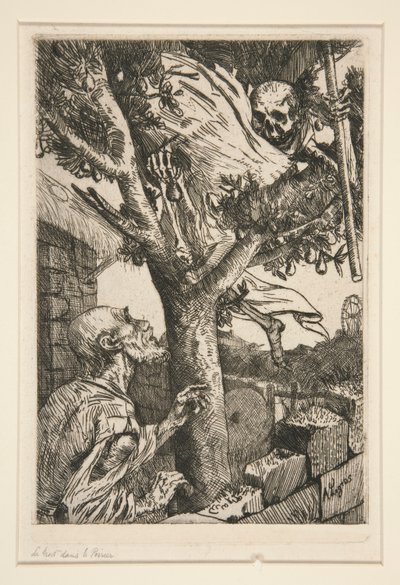 Death in the Pear Tree by Alphonse Legros