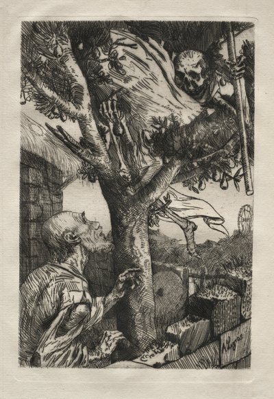 Death in the Pear Tree by Alphonse Legros