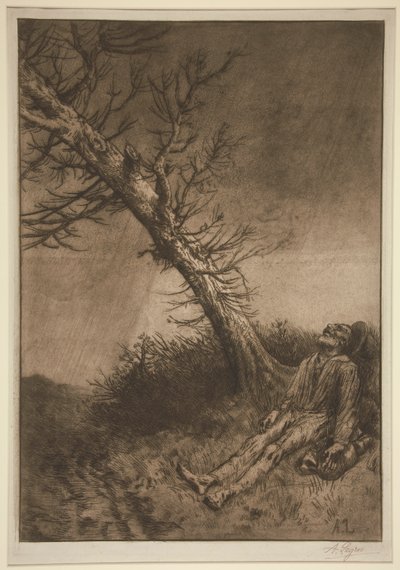 Death of the Vagabond by Alphonse Legros