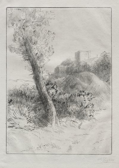 Landscape by Alphonse Legros