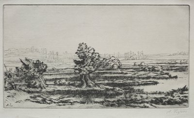 Landscape by Alphonse Legros