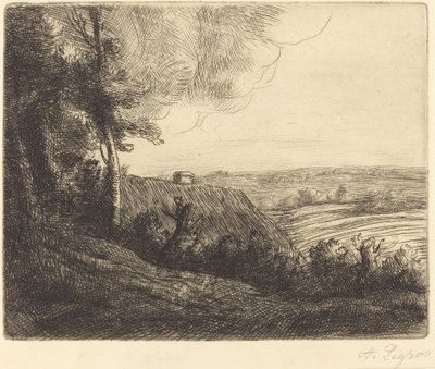 Landscape: Road to Horville by Alphonse Legros