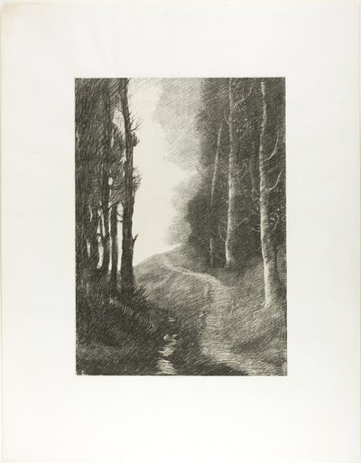Landscape with Birch Trees by Alphonse Legros