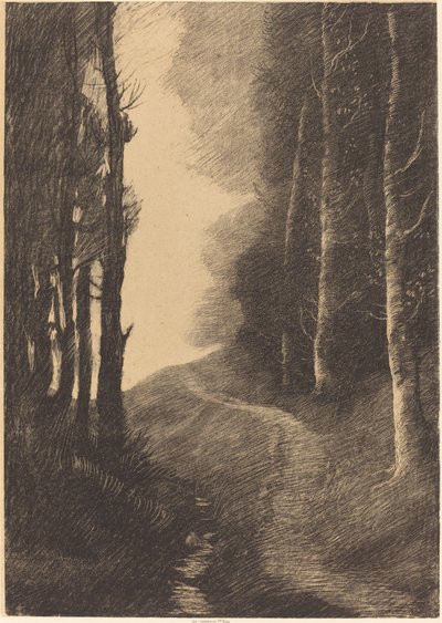 Landscape with Birch Trees by Alphonse Legros