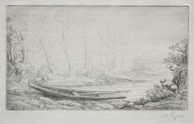 Le Départ pour le pêche, dans les brumes by Alphonse Legros