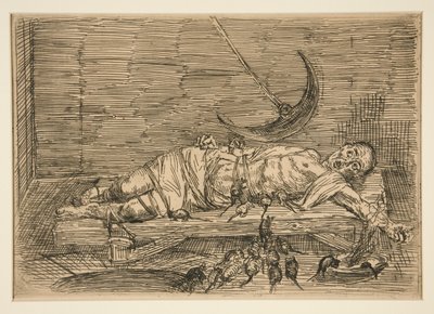 The Pit and the Pendulum, No. 1 by Alphonse Legros