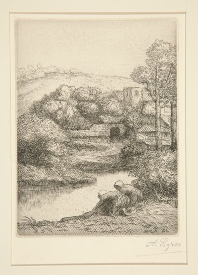 The Washhouse, or Washerwomen by Alphonse Legros