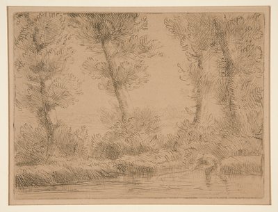 The Banks of the Liane by Alphonse Legros