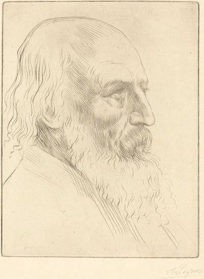 Lord A. Tennyson, 3rd plate by Alphonse Legros