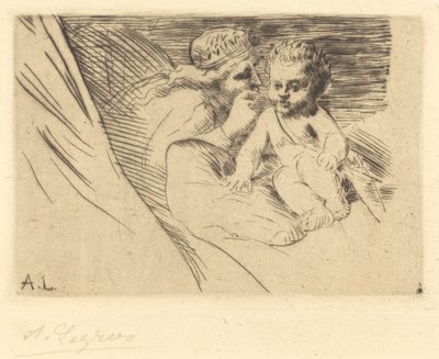 Mab and Cupid by Alphonse Legros