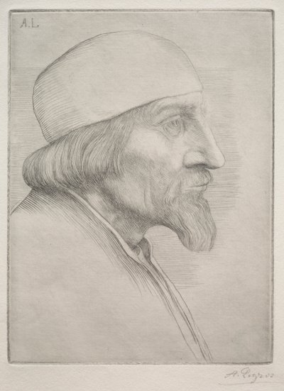 Man in a Skullcap by Alphonse Legros