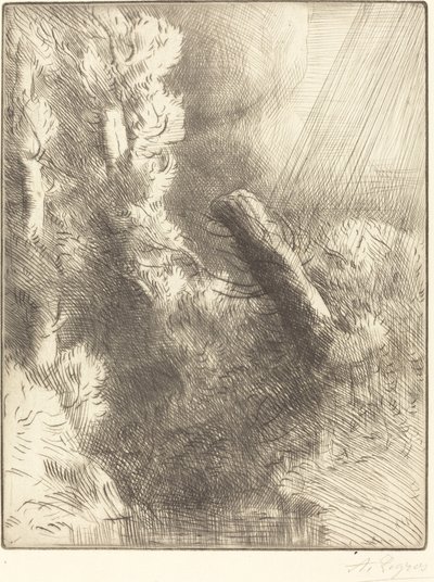 Memories of Fountainebleau in the Rain by Alphonse Legros