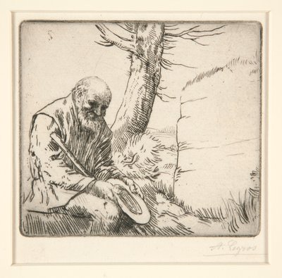 Beggar with His Hat in His Hands by Alphonse Legros