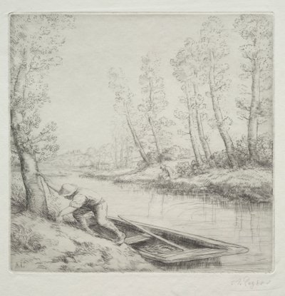 Morning on the River by Alphonse Legros
