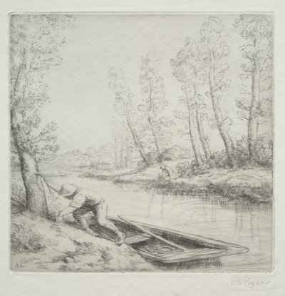 Morning on the River by Alphonse Legros