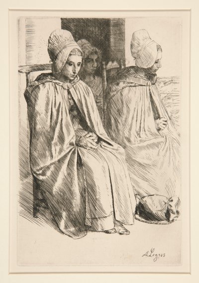 Peasant Women in the Neighborhood of Boulogne by Alphonse Legros