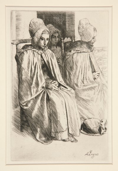 Peasant Women in the Neighborhood of Boulogne by Alphonse Legros