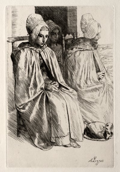 Peasant Woman in the Neighborhood of Boulogne by Alphonse Legros