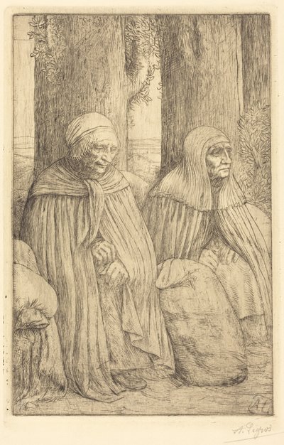 Peasants by Alphonse Legros