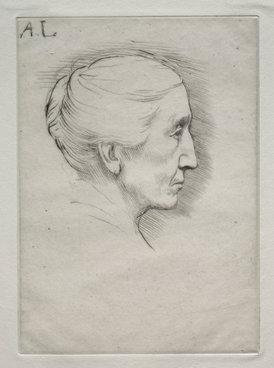 Portrait of Mme. Emily Hughes (1st Plate) by Alphonse Legros