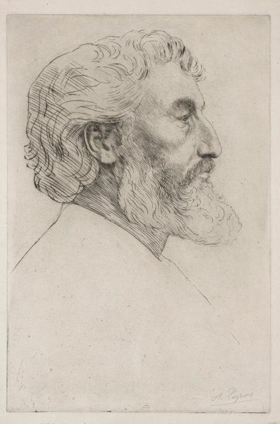 Portrait of Sir Frederick Leighton (First Plate) by Alphonse Legros