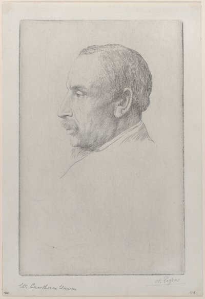 Portrait of William Cawthorne Unwin by Alphonse Legros