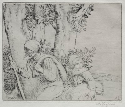 Return from the Field (2nd Plate) by Alphonse Legros