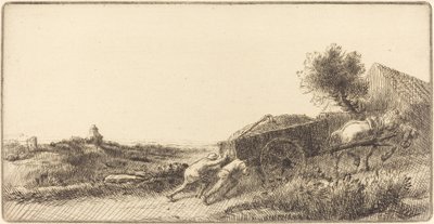 Returning with the Hay by Alphonse Legros