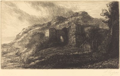 Ruins of a Chateau by Alphonse Legros