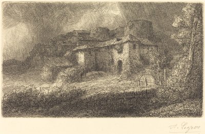 Ruins of a Chateau by Alphonse Legros