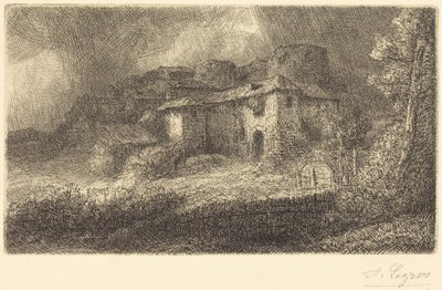 Ruins of a Chateau by Alphonse Legros