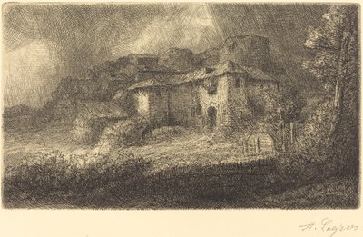 Ruins of a Chateau by Alphonse Legros