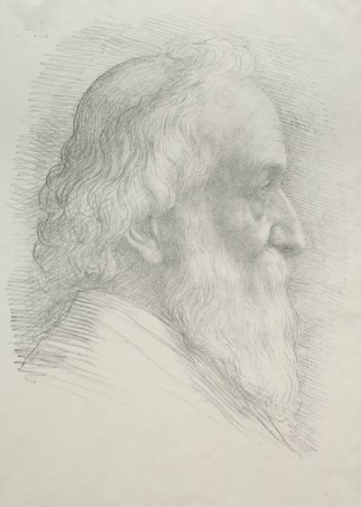 Self-Portrait 10th Plate by Alphonse Legros