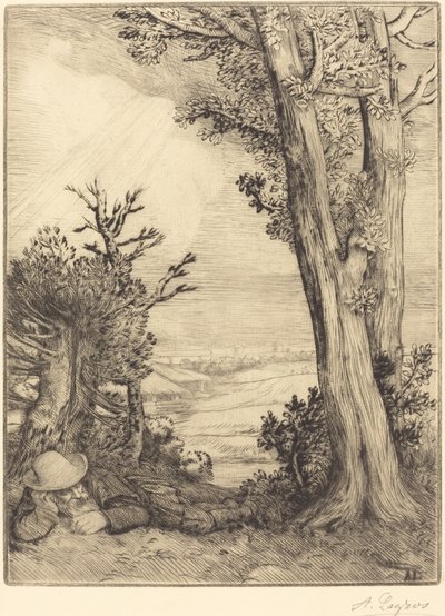 Siesta in the Country by Alphonse Legros