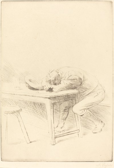 Siesta of a Laborer by Alphonse Legros