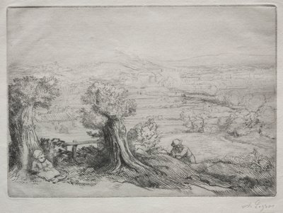 Memory of a Valley in Burgundy by Alphonse Legros