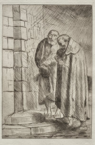 St. Pierre et St. Paul at the door of Mr. Richard by Alphonse Legros