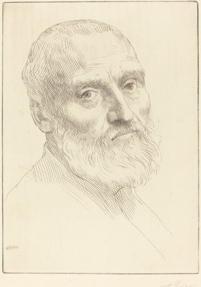 Study for Head of a Man by Alphonse Legros