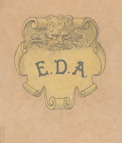 Study for a Bronze Name Plate for Edward D. Adams, ca. 1892 by Alphonse Legros