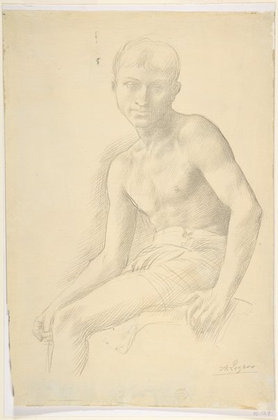 Study of a Figure by Alphonse Legros